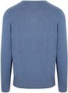 Steppin' Out sweter z mieszanki bawełny i kaszmiru z dekoltem V w kolorze indygo Product / Achterkant