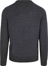 Suitable Merino Pullover V-Hals Antraciet Product / Achterkant