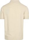 Suitable Riva Polo i Ecru med Lin Product / Achterkant