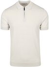 Suitable Strikket Polo Halv Glidelås Beige SPE25108DA31ST-920