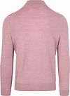 Suitable Merino Half Zip Trui Roze Product / Achterkant