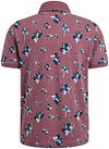 Vanguard Polo Shirt Pique Blomst Mørkerød Product / Achterkant