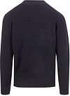 William Lockie Half Zip Pullover Lammwolle Navy Product / Achterkant