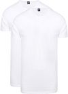 Alan Red Extra Lang T-Shirts Vermont (2er-Pack) 5671/2P/01 Vermont Long T-shirt White