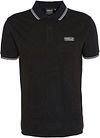 Barbour International Piqué Polo Shirt Evan Tipped Black order online | Suitable Lithuania