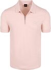 BOSS Passerzip Half Zip Polo Roze kopen | Suitable