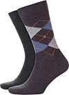 Burlington skarpety Antracytowy 21044-3081 2-pack
