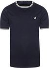 Fred Perry M1588 Twin Tipped T-shirt Donkerblauw M1588-795 kopen | Suitable