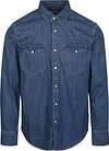 Levi's Barstow Western Skjorte Midt Blå 85744-0041