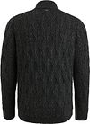 Maglione Vanguard heavy knit con mezza zip nero Product / Achterkant