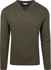 McGregor Genser V-hals Olivengrønn MM251.1201.01-5100