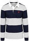 McGregor Rugbyshirt Striper Marineblå Grå MM262.8004.02-1202 kjøp | Suitable