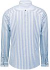 No Excess Camisa Casual Algodón Y Lino Rayas Azul Product / Achterkant