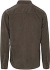 No Excess Fine Corduroy Overhemd Dark Clay Product / Achterkant