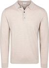 Profuomo Longsleeve Polo Shirt Merino Wool Beige order online | PPXJ30029G-F | Suitable Greece