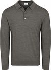 Profuomo Longsleeve Polo Shirt Merino Wool Green order online | PPXJ30029D-Z3 | Suitable Greece