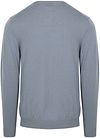 Profuomo Pull-over Laine Merinos Bleu Product / Achterkant