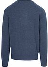 Steppin' Out Trui Lamswol Mid Blauw Product / Achterkant