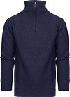 Suitable Half Zip Pullover Wool Blend Navy order online | K-zip kl 108 navy | Suitable Norway