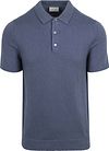 Suitable Heavy Knitted Polo Raw Denim Niebieski Product