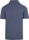 Suitable Heavy Knitted Polo Raw Denim Niebieski Product / Achterkant