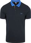 Sun68 Poloskjorte i Navy Blue A35116-07