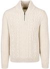 Superdry Half Zip Pullover Jacob Cable Ecru kopen | Suitable