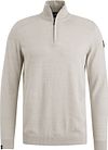 Vanguard Trui Half Zip Melange Ecru VKW2408302-8265 kopen | Suitable