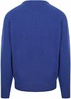 William Lockie O-Auschnitt Pullover Lammwolle Blau Product / Achterkant