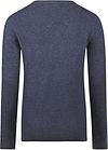 Steppin' Out Dames Pullover V-hals Merinowol Navy Product / Achterkant