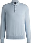 BOSS Gemello Long Sleeve Polo Lyseblå 50506025-454