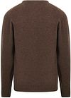 William Lockie Pullover i lammeuld i Mocha Product / Achterkant