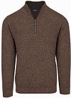 CASAMODA Half-zip Jumper Structure Brown mélange 454479000-677 order online | Suitable
