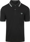 Fred Perry Polo Twin Tipped M3600 Sort M3600-Q46