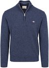 Gant Halfzip Lambswool Sweater Dark Blue order online | 87313-480 | Suitable Liechtenstein