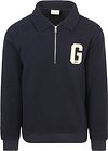 Gant Halfzip Sweater Fleece Navy order online | 2067065-433 | Suitable Liechtenstein