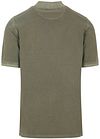 Casa Moda Polo Piqu&eacute; i Garment Dye Olivengrønn Product / Achterkant