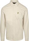 Lyle & Scott Skjorte Plain Oxford i Ecru LW2112V-W870
