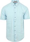No Excess Short Sleeve Overhemd Linnen Lichtblauw 23480336SN-151 kopen | Suitable