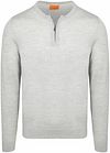 Passande Besättning Zip Merino Grå PU-MRI-CRZI-26 - 8M-0500 L grey
