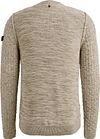 PME Legend Pull Mouliné Beige Product / Achterkant