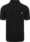 Polo Fred Perry uni noir M6000-350 commander en ligne | Suitable