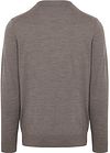 Profuomo Genser Merinoull Taupe Product / Achterkant