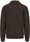 Profuomo Longsleeve Polo Boiled Wool Marron