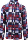 Køb Scotch and Soda Ternet Flannelskjorte i Blå 172940-6096 | Suitable