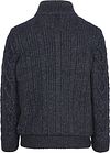 State Of Art Cardigan Cable Zip Melange Navy Product / Achterkant