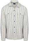 State Of Art Overshirt Stripes Blå 22216256-1458