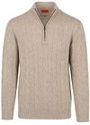 Steppin' Out Lau Pull Merino Half Zip Cable Beige order online | Suitable Finland