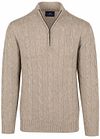Steppin' Out Lau Pull Merino Half Zip Cable Beige order online | Suitable Lithuania