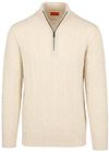 Steppin' Out Lau Pull Merino Half Zip Cable Ecru order online | Suitable Finland